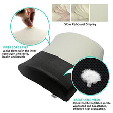 Carica l&#39;immagine nel visualizzatore di Gallery, Valuetom Cuscino Lombare Memory Foam Sostegno Cuscini, Romantic-black - Ilgrandebazar