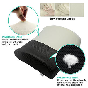 Valuetom Cuscino Lombare Memory Foam Sostegno Cuscini, Romantic-black - Ilgrandebazar