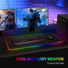 Carica l'immagine nel visualizzatore di Gallery, RuoCherg RGB Tappetino Gaming, Grande Gioco Mouse Pad, 10 modalità di 78*30cm