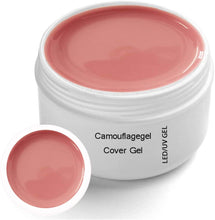 Carica l'immagine nel visualizzatore di Gallery, Gel UV Cover 30 ml - unghie mimetico rosa - ricostruzione polimerizzante LED NUDE per nail design art - gel costruttore Singolo.