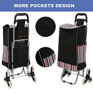 Kulzer Carrello Portaspesa 6 Ruote, 2 en 1 Spesa Pieghevole Leggero...