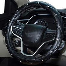 Carica l&#39;immagine nel visualizzatore di Gallery, Mayco Bell Coprivolante per Donna Diamond, coprivolante in Pelle Bling Nero - Ilgrandebazar