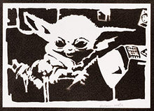 Carica l&#39;immagine nel visualizzatore di Gallery, Poster Baby Yoda The Child Mandalorian STAR WARS Handmade Graffiti Street...