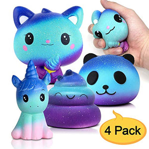 Amteker 4 Pezzi Galaxy Kawaii Giganti Squishies Lento Aumento Profumata... - Ilgrandebazar