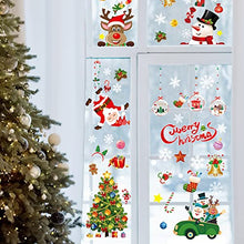 Carica l&#39;immagine nel visualizzatore di Gallery, Adesivi Natalizi per Finestre, Vetrofanie Natalizie Finestre per Vetrine Vetro Porta Rimovibile Stickers Natalizi Addobbi Bianche Fiocchi di Neve Adesivi Natale Finestra Decorazioni per Negozi Casa