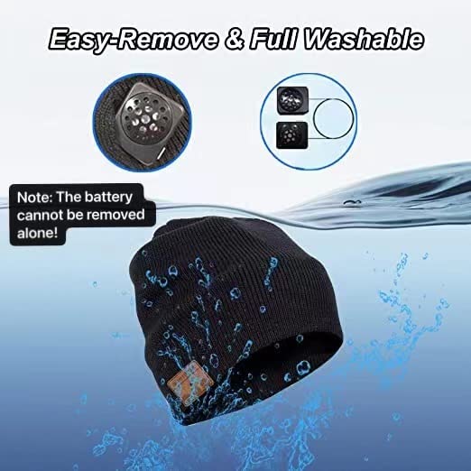 Cappello Bluetooth Con Cuffie - Berretto Invernale Uomo/Donna, Musica E Chiamate, Regalo Ideale - Foto 3