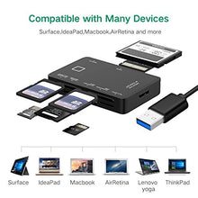 Carica l'immagine nel visualizzatore di Gallery, zedela USB 3.0 Super Speed Multi Card Reader 7 in 1, Lettore DKQ-All-USB