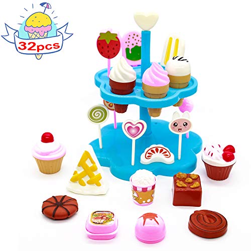 yoptote Giocattolo da Cucina, Set Dolci Gelati e Cibo Dare Giocattolo... - Ilgrandebazar