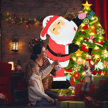 Carica l&#39;immagine nel visualizzatore di Gallery, Albero di Natale in Feltro per Bambini, 100 CM Feltro Albero Natale DIY Albero Natale Feltro Con 34 Ornamenti e 3m Luci a LED, Regali Di Natale Per Bambini Decorazioni Natalizie Da Parete Per Porte
