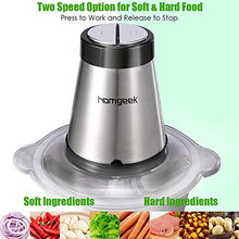 Carica l&#39;immagine nel visualizzatore di Gallery, homgeek Tritatutto da Cucina Elettrico, Frullatore Multifunzione... - Ilgrandebazar