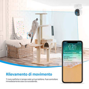 Telecamera di Sorveglianza WiFi, Wansview FHD 1080P Videocamera IP Bianco - Ilgrandebazar