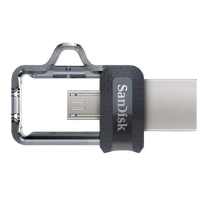 SanDisk Ultra Dual M3.0 USB Flash Drive 32GB, fino a 150 MB/s Noir