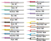 Carica l&#39;immagine nel visualizzatore di Gallery, Zebra Mildliner Set di 20 evidenziatori, colori pastello