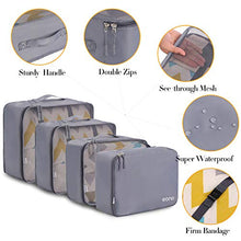 Carica l&#39;immagine nel visualizzatore di Gallery, Eono by Amazon - Organizer Valigia Set di 8, cubi da viaggio, Grigio