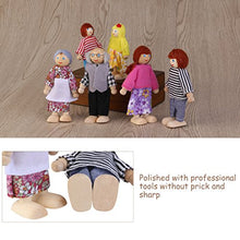 Carica l&#39;immagine nel visualizzatore di Gallery, NUOLUX Burattino di legno giocattoli bambole famiglie, 6pcs (colore... - Ilgrandebazar