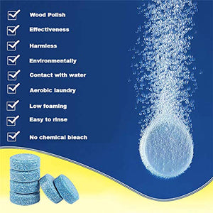 Kindax 40pcs Pastiglie Lavavetri Effervescenti, Detergente per Pulizia Vetri...