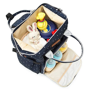 Zaino Mamma neonato Fasciatoio Bambino impermeabile Borsa Nappy Bodian Blu - Ilgrandebazar