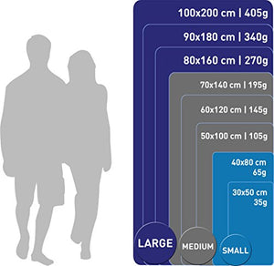 Asciugamano in microfibra – 15 80x40cm - 2 pezzi + 1 borsa, 06 - Viola
