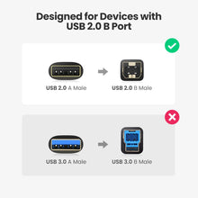 Carica l&#39;immagine nel visualizzatore di Gallery, UGREEN Cavo Stampante USB 2.0, Maschio A B Placcato in 1.5M - Ilgrandebazar