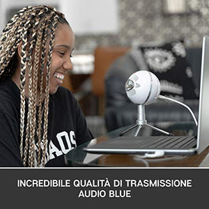 Blue Microphones Snowball iCE USB Solo Microfono per Registrazione e Bianco - Ilgrandebazar