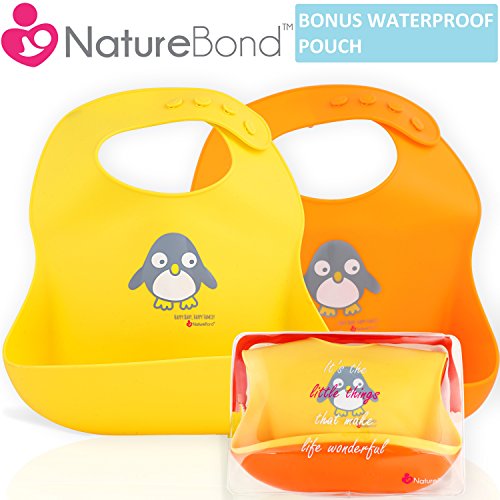 NatureBond Bavaglini Neonato Impermeabile in Silicone Morbido per Bambino... - Ilgrandebazar