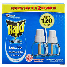 Carica l'immagine nel visualizzatore di Gallery, Raid Liquido Ricarica, Antizanzare Elettrico Inodore, Confezione da 2...