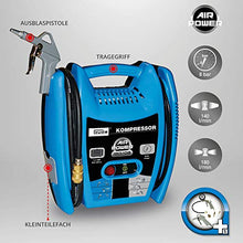 Carica l'immagine nel visualizzatore di Gallery, Güde 50077 Airpower 180/08, Compressore (1.1kW, S3, senza olio, quantità di...