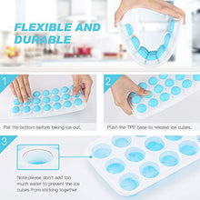 Carica l'immagine nel visualizzatore di Gallery, Aitsite Stampo Cubetti Ghiaccio 4Pcs Vassoio di con Coperchio LFGB...