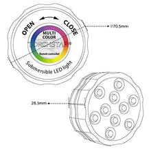 Carica l&#39;immagine nel visualizzatore di Gallery, Sommergibile Luce LED RGB, Multicolore Led Rgb Luminoso Luci Piscina