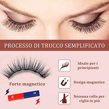 Carica l&#39;immagine nel visualizzatore di Gallery, Ciglia Magnetiche, 2020 Escalation Finte Magnetiche e Set Di Eyeliner...