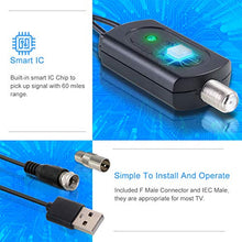 Carica l'immagine nel visualizzatore di Gallery, Antenna TV digitale per interni HDTV con amplificatore regolabile SET-01
