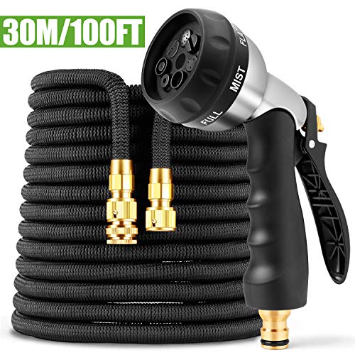 amzdeal 30M Tubo da Giardino Estensibile Retrattile con 7 Funzioni di...
