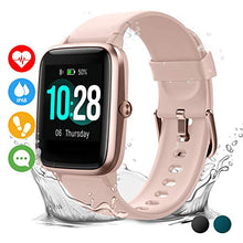 Carica l&#39;immagine nel visualizzatore di Gallery, Vigorun Smartwatch Orologio Fitness Impermeabile IP68 Uomo Donna Oro rosa
