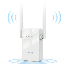 Carica l'immagine nel visualizzatore di Gallery, JOOWIN Ripetitore WiFi 300Mbps WiFi Extender 2.4GHz Wireless Amplificatore WiFi, Modalità Ripetitore/Router/AP/Bridge, Ripetitore WiFi potente con WPS, Ripetitore WiFi Ethernet White