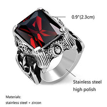 Carica l&#39;immagine nel visualizzatore di Gallery, OIDEA Anello Guerriero Uomo Acciaio Inossidabile Fidanzamento Mosaico... - Ilgrandebazar