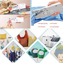 Carica l&#39;immagine nel visualizzatore di Gallery, DUTISON Mini Macchina da Cucire Portatile Handheld Cordless Strumento di... - Ilgrandebazar