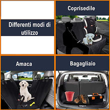 Carica l'immagine nel visualizzatore di Gallery, Sicifaly Coprisedile Auto Per Cani - Protezione Sedili Posteriore...