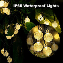 Carica l'immagine nel visualizzatore di Gallery, 50 LED Catena Luminosa Solare, 【Alimentazione Solare e USB】8 Modalità &amp; 8M Luci Solari Esterno, Impermeabile IP65 Lampada Solare per Giardino, Terrazzo, Matrimonio, Festa