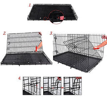 Carica l'immagine nel visualizzatore di Gallery, Gabbia per Cani in Metallo, 2 Porte Trasportino Cuccioli XXL (122x76x84,5) - Ilgrandebazar