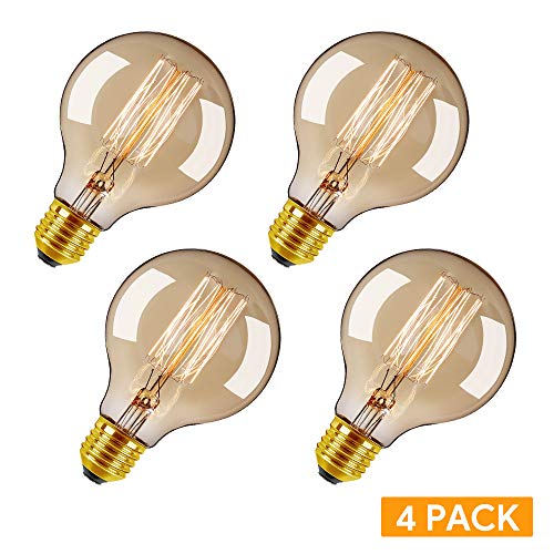 NOVSIGHT 4 Pezzi Lampadine Edison Industriali E27 40W Bianco Caldo 4 - Ilgrandebazar