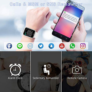 Vicsainteck Smartwatch, 1.4 'Grande Fitness Tracker Orologio bianco