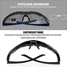 Carica l'immagine nel visualizzatore di Gallery, FREE SOLDIER Occhiali da Sole Uomo Polarizzati 5 in 1 Occhiale Nero