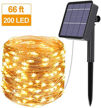 Carica l'immagine nel visualizzatore di Gallery, SUPERNIGHT Catena Luminosa Solare Outdoor Impermeabile 66FT 200LED 8 20M