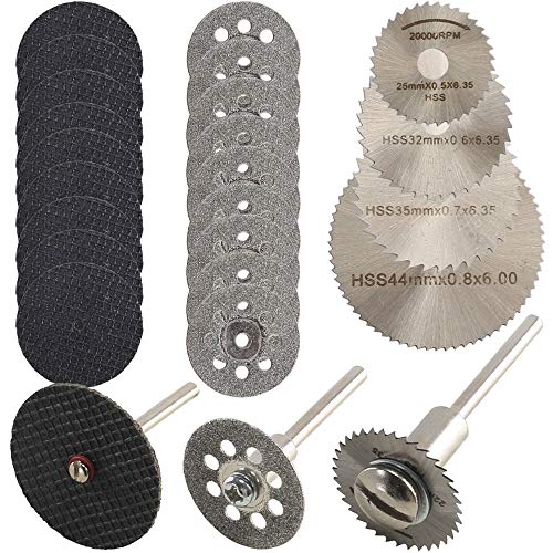 Nahuaa 30 Pz Dischi Taglio Dremel Set Lama HSS Sega Circolare Mini Dischi... - Ilgrandebazar