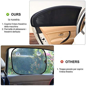 GOLDGE 2 Pezzi Tendine Parasole Auto Finestrino Laterale Bambini Universali...
