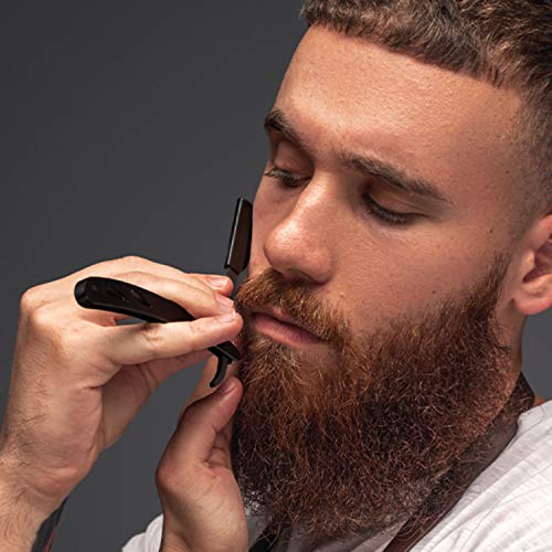 Set Barba Uomo di Sapiens : Brosse + Peigne + Pochoir + Shavette +