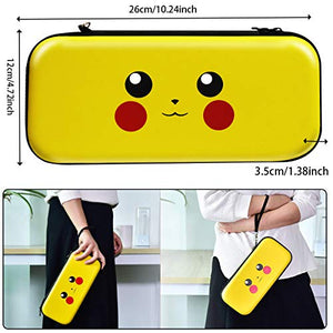 Haobuy Custodia per Nintendo Switch, [Design Let's Go limone giallo
