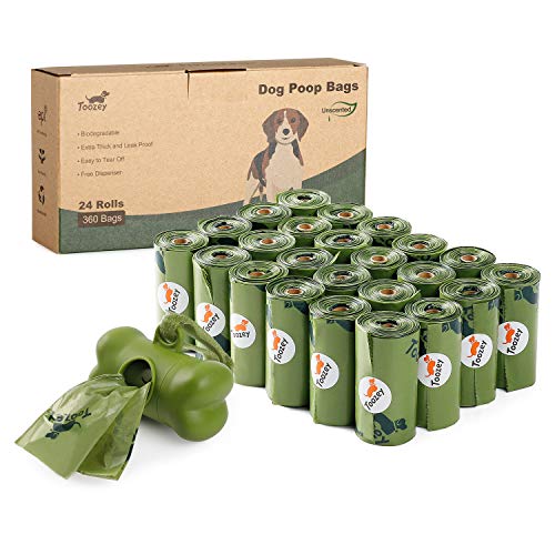Toozey 360 Sacchetti Cane Biodegradabili, per Cani con Dispenser, –