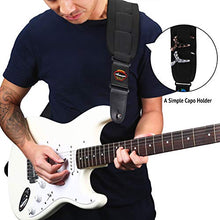 Carica l&#39;immagine nel visualizzatore di Gallery, Tracolla Imbottita in Neoprene SBR per Chitarra/Basso Con Inserto Nero-M - Ilgrandebazar