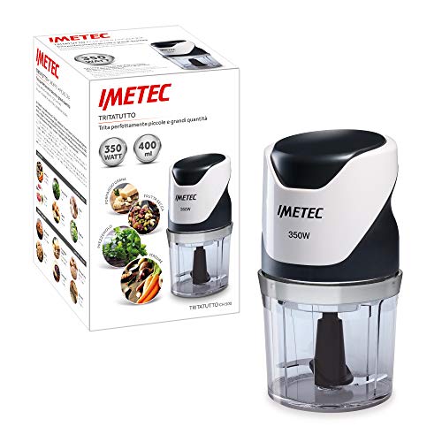 Imetec CH 500 Tritatutto, Lame in Acciaio Inox, Contenitore 400 ml,...
